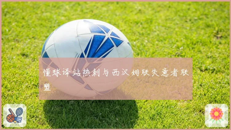 懂球译站热刺与西汉姆联失意者联盟